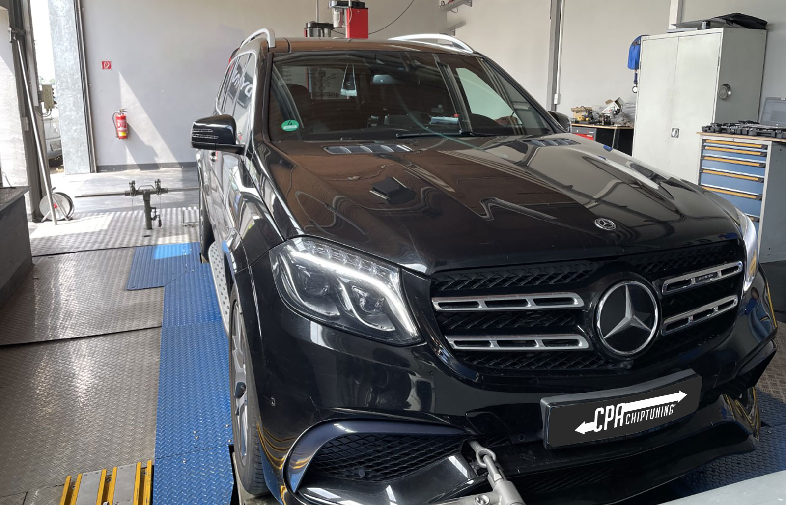 On the dyno: Mercedes GLS (X166) GLS63AMG chiptuning