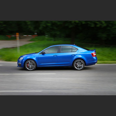 The new Skoda RS in the driving practical test